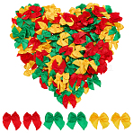 240Pcs 3 Colors Handmade Woven Accessories, Polyester Ribbon Bowknot, Mixed Color, 25x25mm, 80pcs/color(AJEW-AR0002-71)