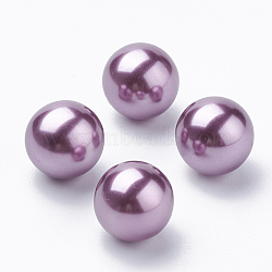 Eco-Friendly Plastic Imitation Pearl Beads, High Luster, Grade A, No Hole Beads, Round, Medium Orchid, 8mm(MACR-S277-8mm-C26)