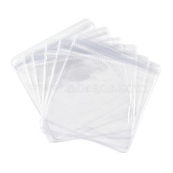 PVC Anti Oxidation Resealable Bags, Transparent Antitarnish Jewelry Packing Storage Pouch, Rectangle, Clear, 10.8x10.5x0.03cm, Unilateral thickness: 4.9 Mil(0.125mm)(X1-AJEW-G034-01M-02)
