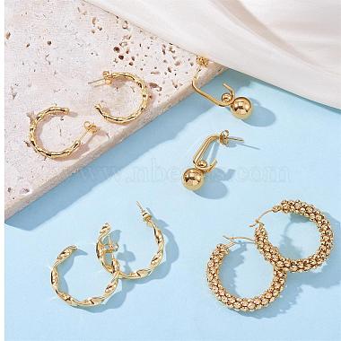 Titanium Steel Hoop Earrings for Women(JE1100A)-5