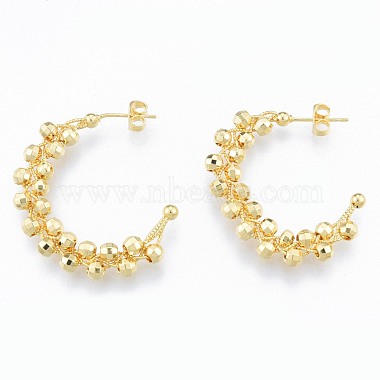 Brass Stud Earrings for Women(EJEW-N011-95)-3