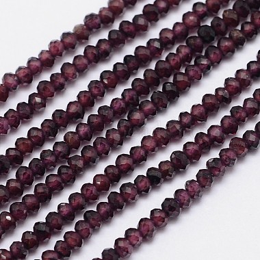 3mm Abacus Garnet Beads