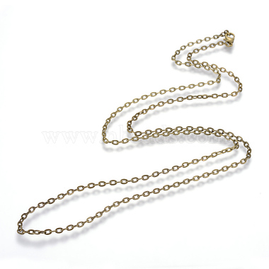 Iron Cable Chains Necklace Making(X-MAK-R013-45cm-AB)-2