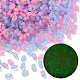Luminous Transparent Acrylic Beads(LACR-D009-01H)-1