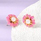 Brass Enamel Stud Earrings(KK-CBA8324-27G-03)-2