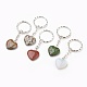 Natural & Synthetic Mixed Stone Keychain(KEYC-JKC00166)-1