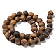 Natural Frosted Tiger Eye Round Bead Strands(G-M064-10mm-02)-2