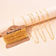 Brass Paperclip Chains(CHC-R134-G)-6