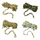 PandaHall Jewelry 4 Bundles 4 Colors Hemp Rope with Polyester Green Leaf(OCOR-PJ0001-006)-2