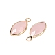 Natural Rose Quartz Faceted Pendants(G-G193-01G-08)-2