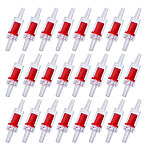Plastic Fish Tank Air Pump Valve, Red, 54x13.5mm, Hole: 2.8mm(AJEW-WH0270-282A)