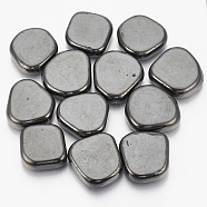 Non-magnetic Synthetic Hematite Beads, No Hole/Undrilled, Nuggets, 37~47x37~42x13mm, about 10pcs/1000g(G-T094-15)