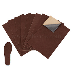 Jewelry Flocking Cloth, Self-adhesive Fabric, Rectangle, Coconut Brown, 30x20x0.03cm(DIY-WH0409-59B)