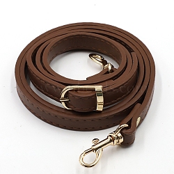 Imitation Leather Adjustable Bag Strap, with Swivel Clasps, for Bag Replacement Accessories, Coconut Brown, 105~120x1.2x0.34cm(PURS-PW0001-258G)