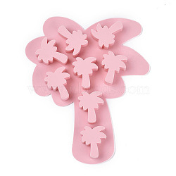 Food Grade Silicone Molds, Fondant Molds, For DIY Cake Decoration, Chocolate, Candy, UV Resin & Epoxy Resin Jewelry Making, Coconut Tree, Pink, 193x165x18.5mm(DIY-L025-017)