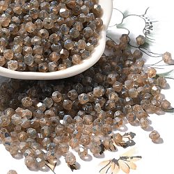 Baking Paint Glass Seed Beads, Bicone, PeachPuff, 4.5x4mm, Hole: 1.1mm, about 6428pcs/pound(SEED-A032-02A-13)