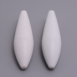 ABS Fishing Rig Floats, Fishing Accessories, for Freshwater Saltwater Fishing, White, 62x18.5mm, Hole: 1.5mm(FIND-WH0066-56C-03)