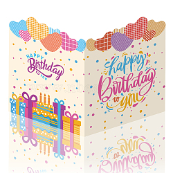 Rectangle Paper Farewell Greeting Card, Word, 350x275mm, unfolded: 550x350mm.(AJEW-WH0522-004)