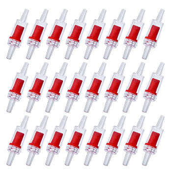 Plastic Fish Tank Air Pump Valve, Red, 54x13.5mm, Hole: 2.8mm