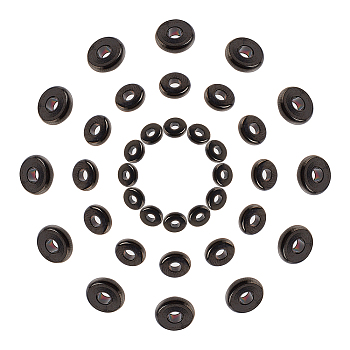 PVD Vacuum Plating 304 Stainless Steel Spacer Beads, Donut, Gunmetal, 6~10x1.5~2.5mm, Hole: 2~3mm, 60pcs/box