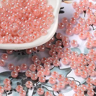 Salmon Glass Beads