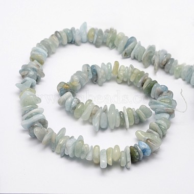Chips Natural Aquamarine Beads Strands(G-N0164-13)-3