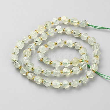 Natural Prehnite Beads Strands(G-A030-B33-6mm)-2