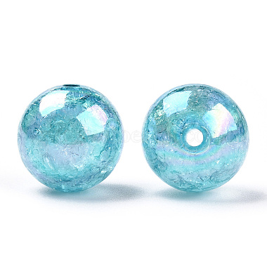 AB Color Transparent Crackle Round Acrylic Beads(CACR-S006-04)-2