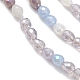 brins de perles de verre de galvanoplastie de couleur dégradée(GLAA-E042-04B)-3