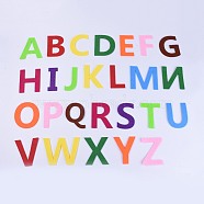 Felt Fabric Craft Decorations, Including Letter A~Z, Mixed Color, 76~80x29~108x1.5mm, 26pcs/set(DIY-WH0120-02)