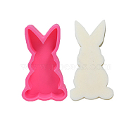 Easter Rabbit DIY Candle Silicone Molds, Car Freshie Molds, for Aroma Beads, Scented Candle Making, Rabbit, 13x7.5x3.25cm, Inner Diameter: 12.5x6.7cm(CAND-M001-01A)
