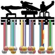 Acrylic Medal Holder, Medal Display Hanger Rack, Medal Holder Frame, with Standoff Pins, Sports, 130x290x10mm, Hole: 8mm(AJEW-WH0296-055)