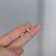 Alloy Earrings for Women, with 925 Sterling Silver Pin, 10mm(FS-WG98937-42)