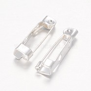 Iron Brooch Findings, Back Bar Pins, Silver Color Plated, 20mm long, 5mm wide, 5mm thick(E035Y-S)