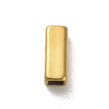 304 Stainless Steel Beads, Rectangle, Golden, 10x4x4mm, Hole: 3.5x3.5mm
