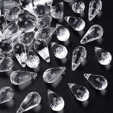 Clear Teardrop Acrylic Pendants