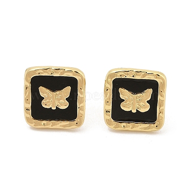 PVD Vacuum Plating Golden 304 Stainless Steel Stud Earrings for Women(EJEW-Z068-17G)-2