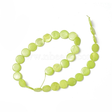 Spray Painted Natural Freshwater Shell Beads Strands(SHEL-C003-05G)-2