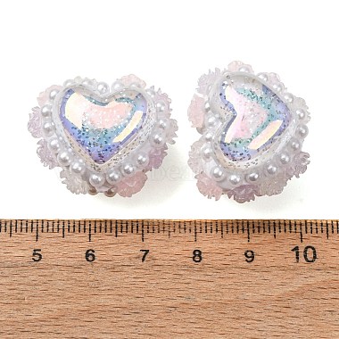 Imitationsperlen aus Kunstperlen und Polymerclay (Rotwein(RE-CBA1913-01I)-2