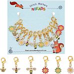 Enamel Charms Kit for DIY Jewelry Making Finding Kit Sneaker Shoe Charms, Including Bees & Daisy Alloy Enamel Charms, Alloy Charms, Zinc Alloy Clasps, Brass Jump Rings, Mixed Color, Charms: 12pcs/set(DIY-NB0006-20)