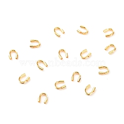 Wire Guardian and Protectors, Long-Lasting Plated, Real 18K Gold Plated, 4.5x5x1mm, Hole: 1mm(KK-WH0084-01A-G01)