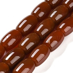 Natural Carnelian Beads Strands, Dyed & Heated, Drum Beads, 15.5~16.5x10.5~11mm, Hole: 1.6mm, about 25pcs/strand, 15.79''(40.1cm)(G-NH0019-B01-03)