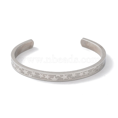 Star 304 Stainless Steel Cuff Bangles