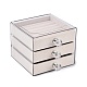 3-Tier PET Plastic Jewelry Storage Drawer Boxes(CON-N016-08A)-1