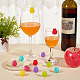 2 Sets 12Pcs Silicone Wine Glass Charms(AJEW-NB0005-69)-4