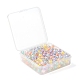 210pcs 6 couleurs perles acryliques transparentes(TACR-LS0001-03)-7