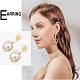 32Pcs 2 Colors Brass Stud Earring Findings(KK-FH0002-19)-6