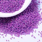 MIYUKI Delica Beads, Cylinder, Japanese Seed Beads, 11/0, (DB2049) Luminous Hot Pink, 1.3x1.6mm, Hole: 0.8mm, about 2000pcs/10g(X-SEED-J020-DB2049)