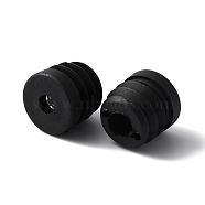 Resin Furniture Leg Pipe Hole Plugs, with Iron Nuts, Chair Leg Caps Protector, Column, Black, 24x25mm, Hole: 8mm, Inner Diameter: 10.5mm(FIND-WH0143-06A)