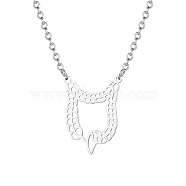Stainless Steel Irregular Pendant Necklace for Women, Perfect for Everyday Wear(TH5959-2)